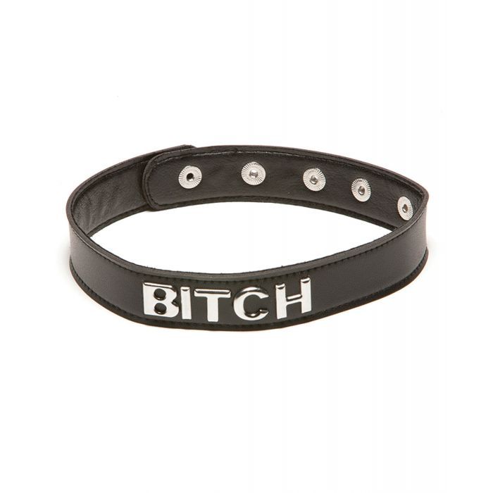 Talk Dirty To Me Faux Leather Collar