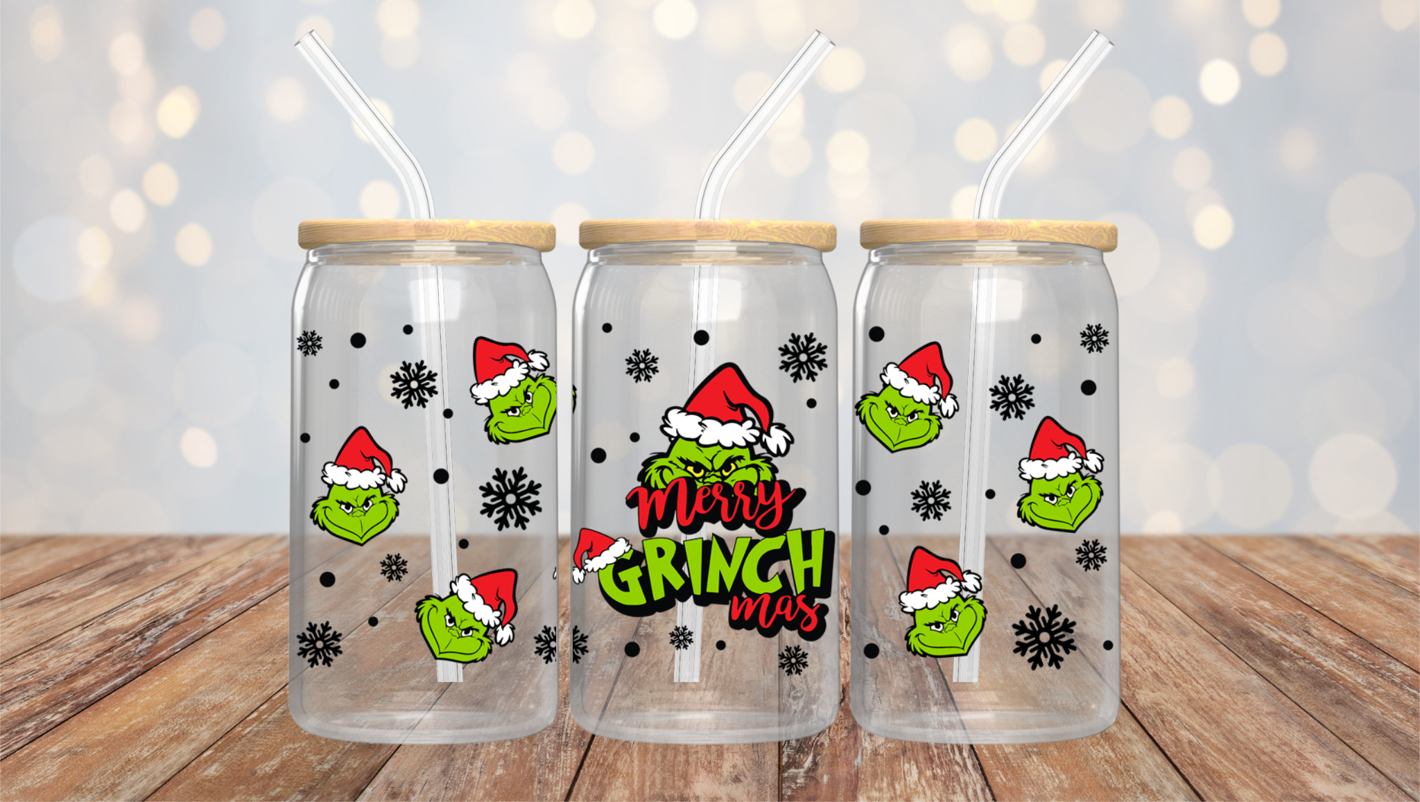 UV DTF 16OZ LIBBY WRAP MERRY GRINCHMAS 6Y-2577 (1ct)