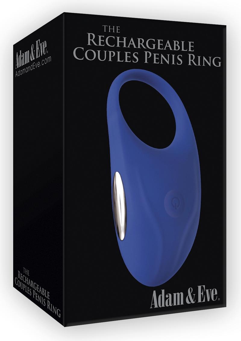 Adam And Eve Rechargeable Couples Penis Ring With Powerful Vibrations