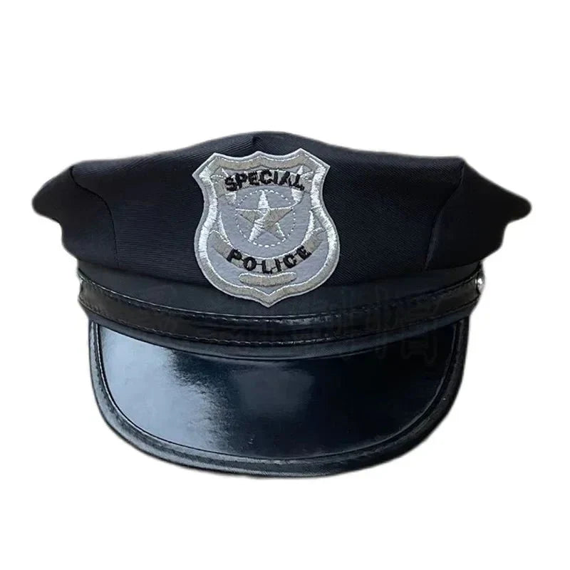 Adult Police Hat – Octagon Flat Cap for Cosplay
