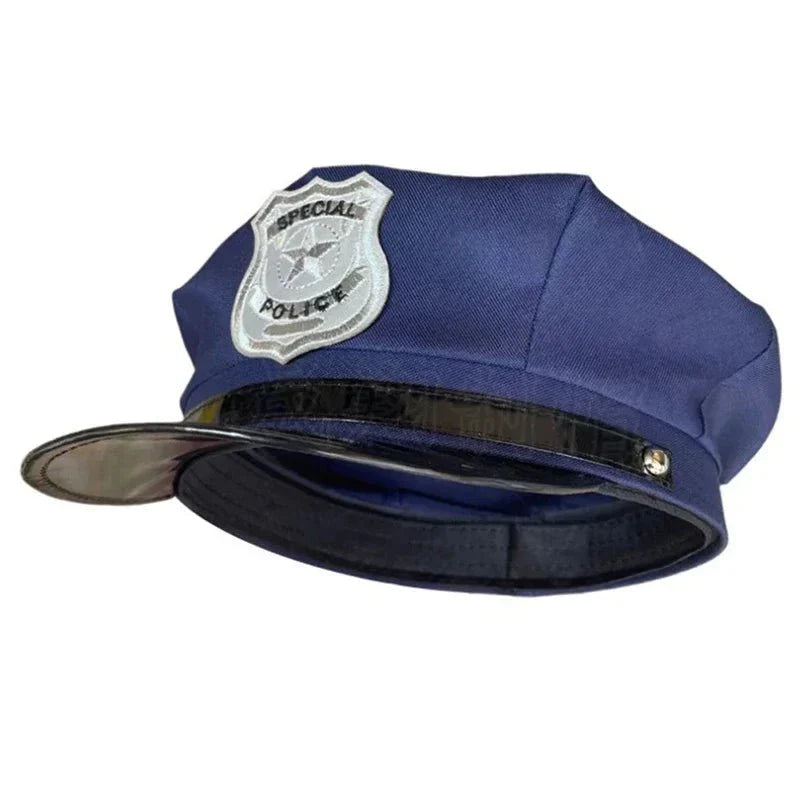 Adult Police Hat – Octagon Flat Cap for Cosplay
