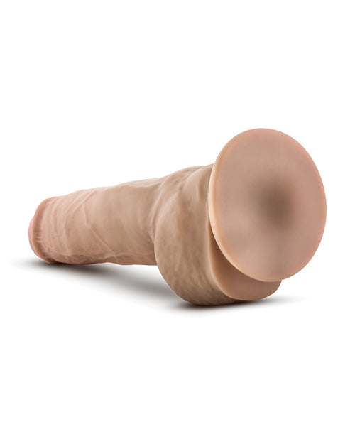 Blush Au Naturel 10" Big Boy Dildo with Balls Beige
