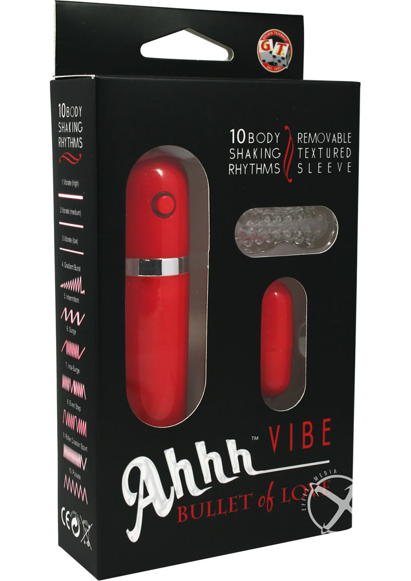Ahhh Vibe Bullet of Love with Remote Control Vibrators
