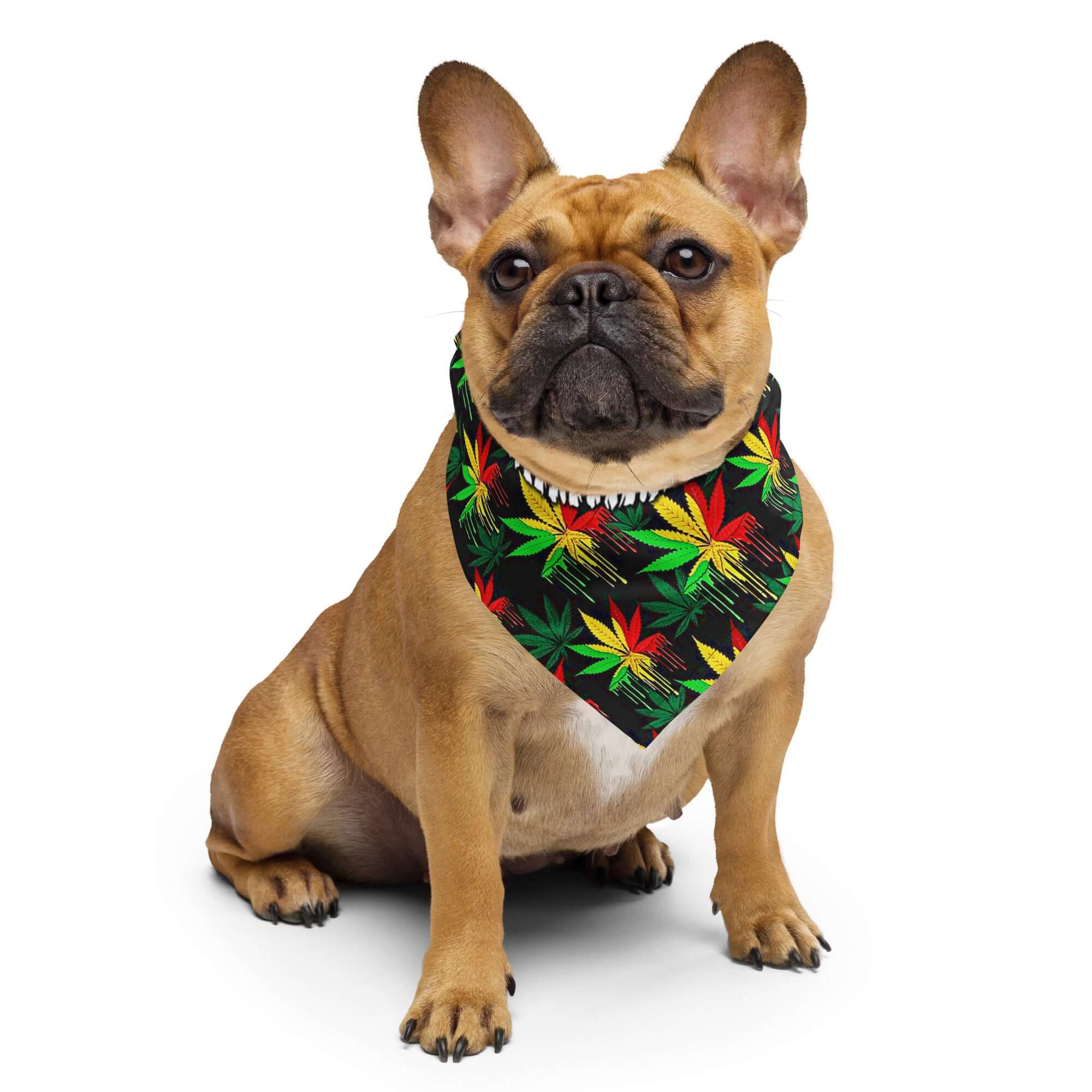 Weed Print 420 Rave Bandana Reversible Face Dust Mask for Music Festivals