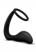 Anal Adventures Platinum Cock Ring Plug