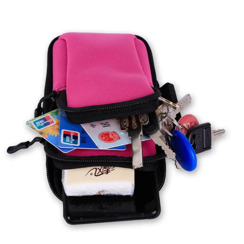 Running Arm Bag – Shockproof Adjustable Armband Pouch
