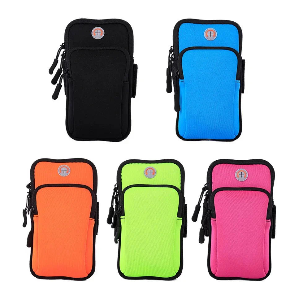 Running Arm Bag – Shockproof Adjustable Armband Pouch