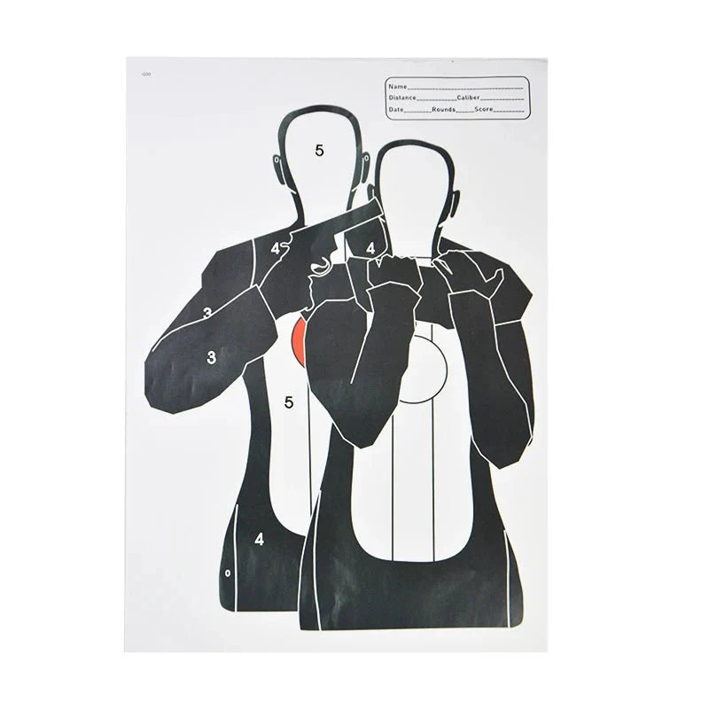 Archery Paper Targets | 5-Pack Large Practice Sheets for Shooting