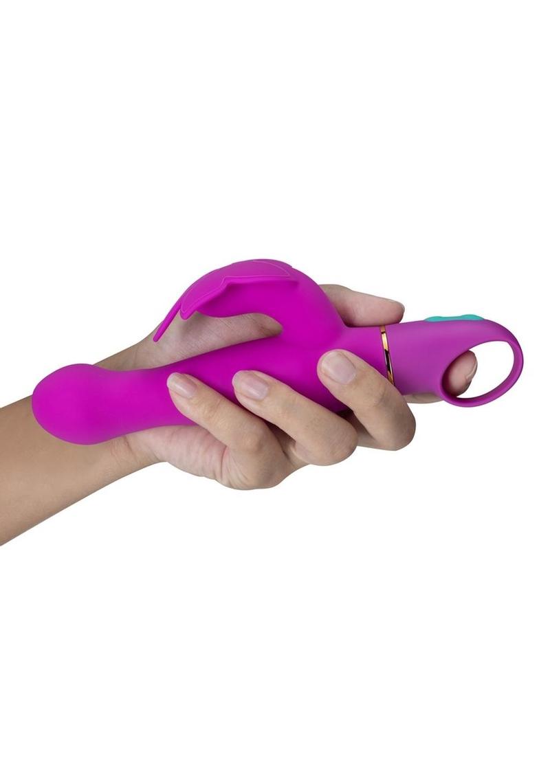 Aria Naughty AF Rechargeable Silicone Rabbit Vibrator