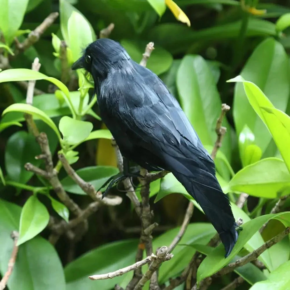 Artificial Black Crow – Halloween Decoration Prop