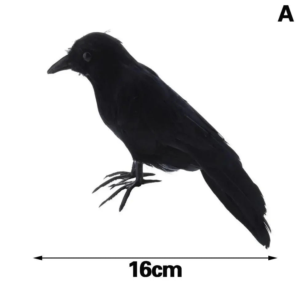 Artificial Black Crow – Halloween Decoration Prop