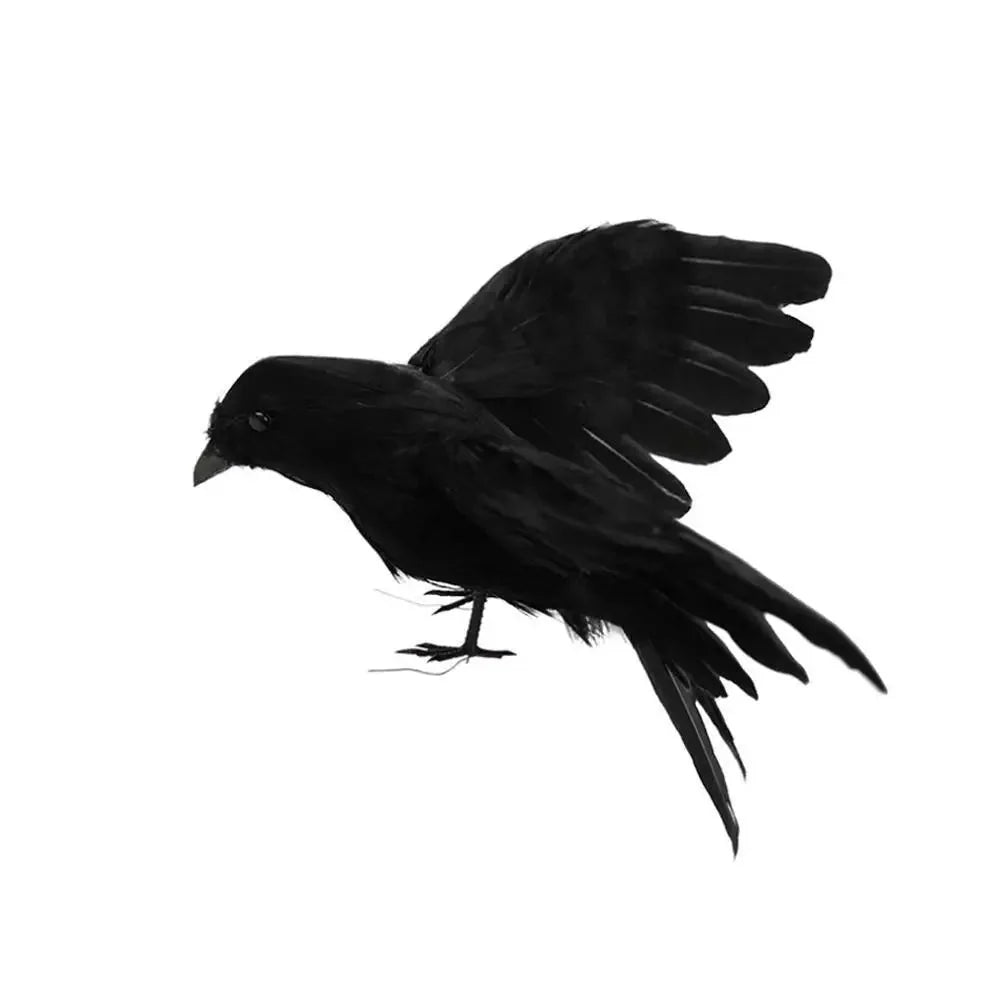 Artificial Black Crow – Halloween Decoration Prop
