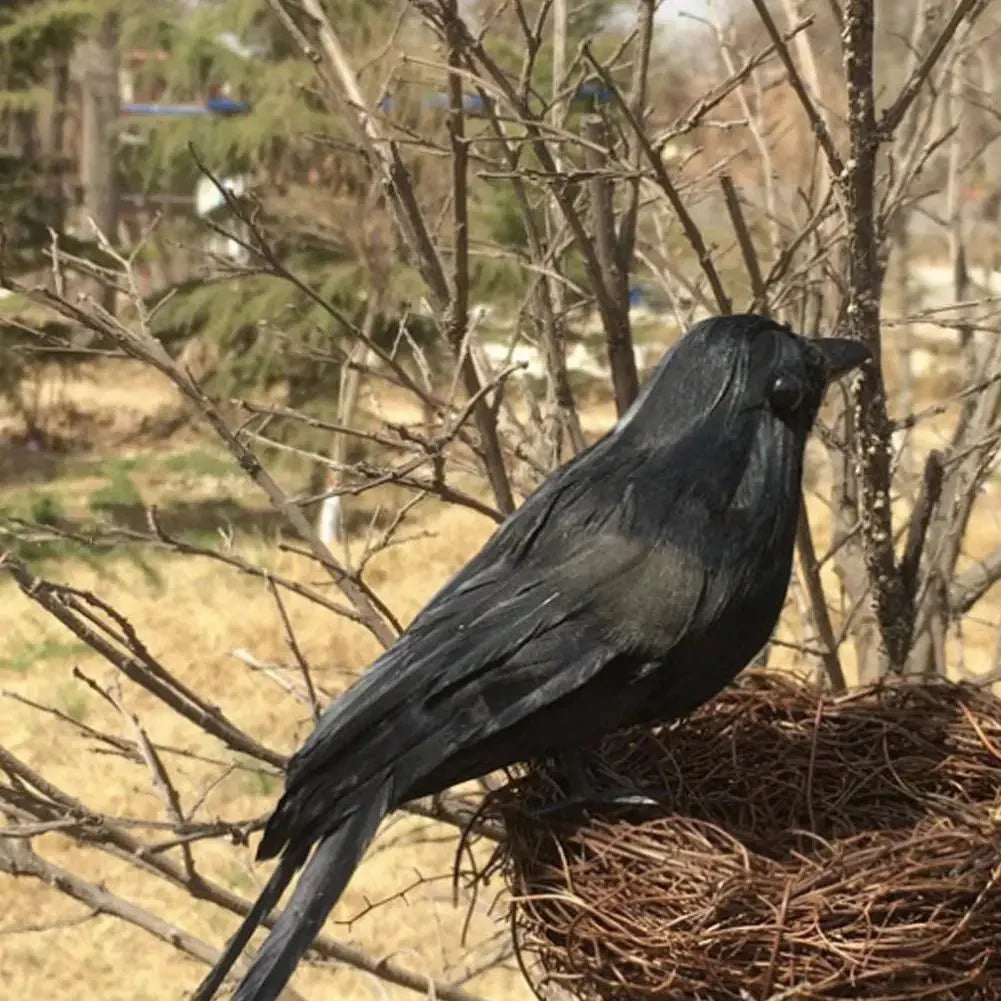 Artificial Black Crow – Halloween Decoration Prop