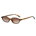 Leopard Brown Oval Sunglasses – Retro UV protection Small Frame Eyewear