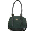 Aryana Adi-16-Grn Chic Green Snake Print Leather Dual Shoulder Strap W