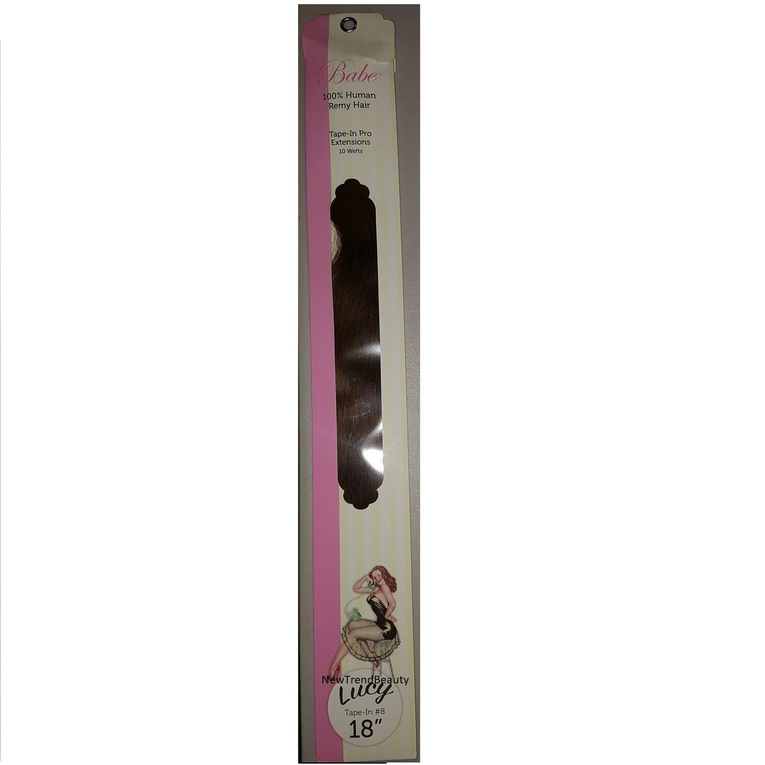 Babe 18  100% Human Remy Hair Tape-In Pro Extensions 10 Wefts #8 Lucy