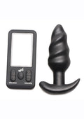 Bang! 25X Rechargeable Swirl Butt Plug with Remote Control
