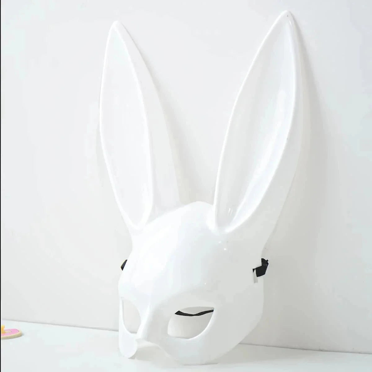Black and White Rabbit Mask – Long Ears Bunny Cosplay
