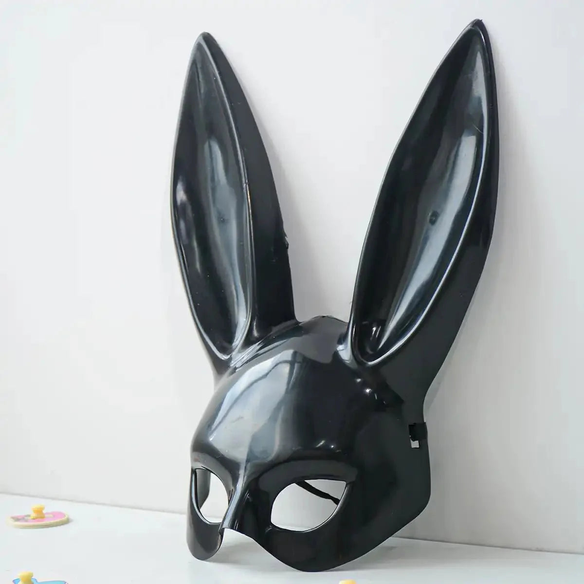 Black and White Rabbit Mask – Long Ears Bunny Cosplay