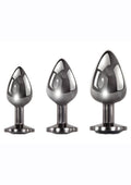 Evolved Black Gem Stainless Steel Butt Plugs