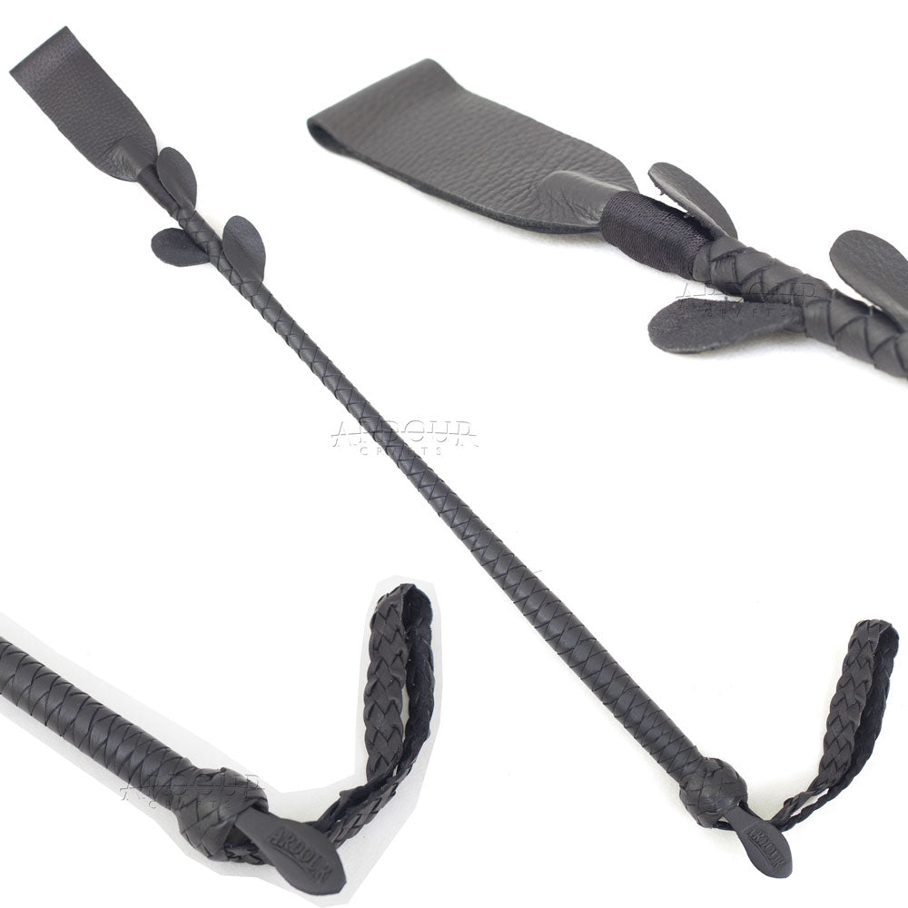 Purple Bondage Set Cowhide Leather Restraint BDSM Set Wrist Ankle thigh Cuffs Collar Set, Paddle, Flogger, Blind Fold & Crop Role Play Set