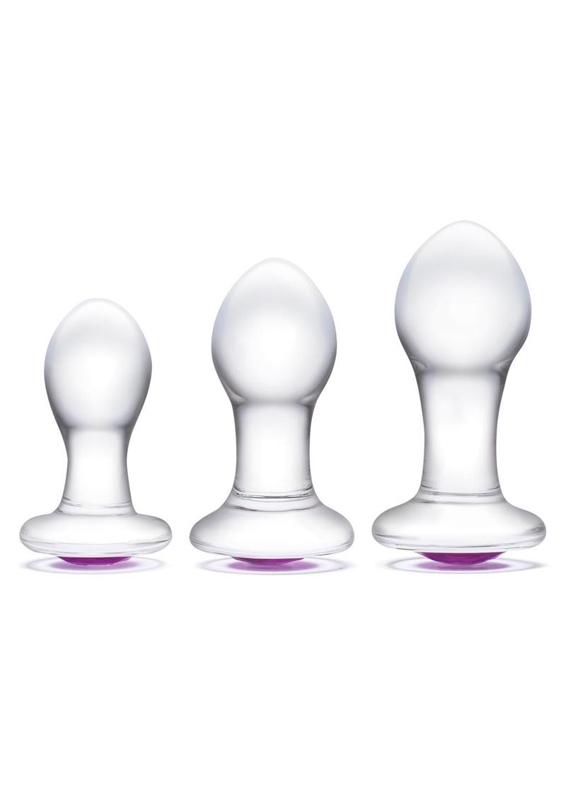 Gläs 3 Piece Bling Bling Blown Glass Anal Training Kit