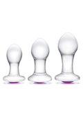 Gläs 3 Piece Bling Bling Blown Glass Anal Training Kit