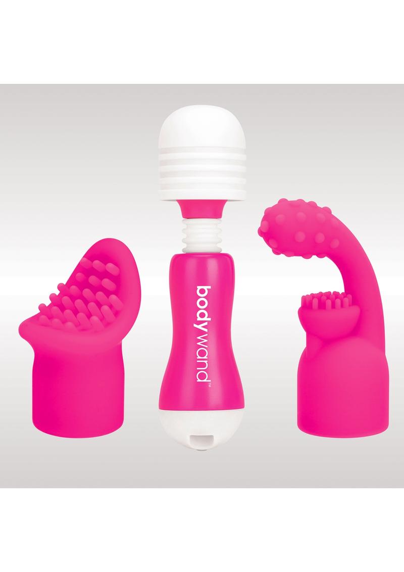 Bodywand Rechargeable Mini Massager Dual Attachment Power Wand