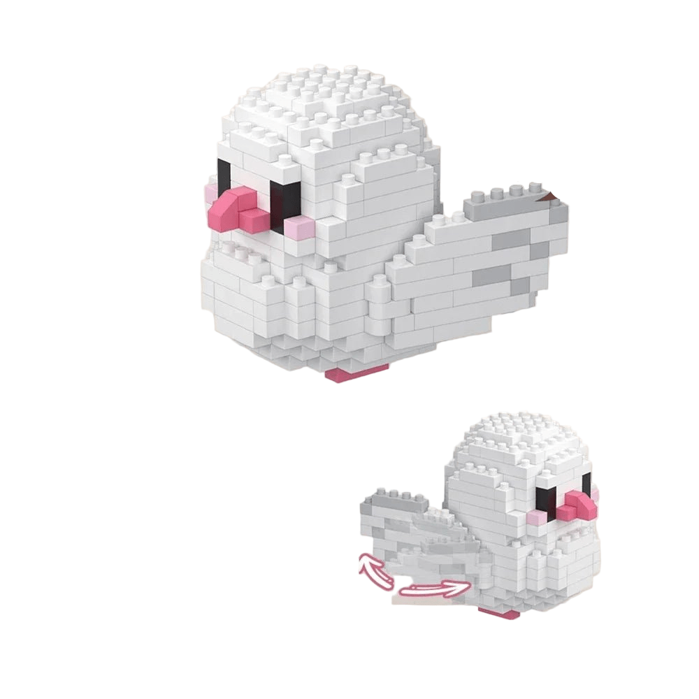 BUILT Colorful Parrot Micro Mini Building Blocks – Educational DIY Toy