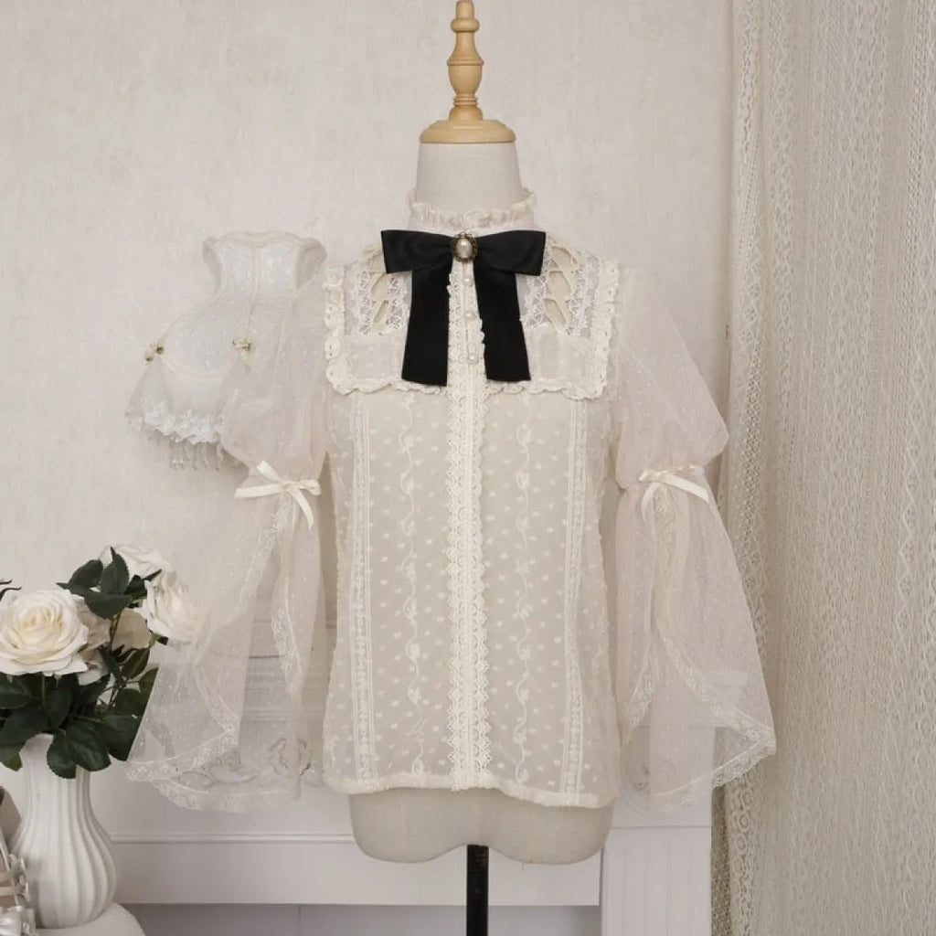 Vintage Butterfly Lace Dress Set