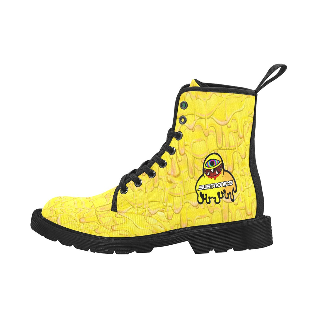 Limited Edition EDM Artists Men's Lace Up Canvas Boots Comfortable Waterproof Festival Camping Hiking Shoes for Men