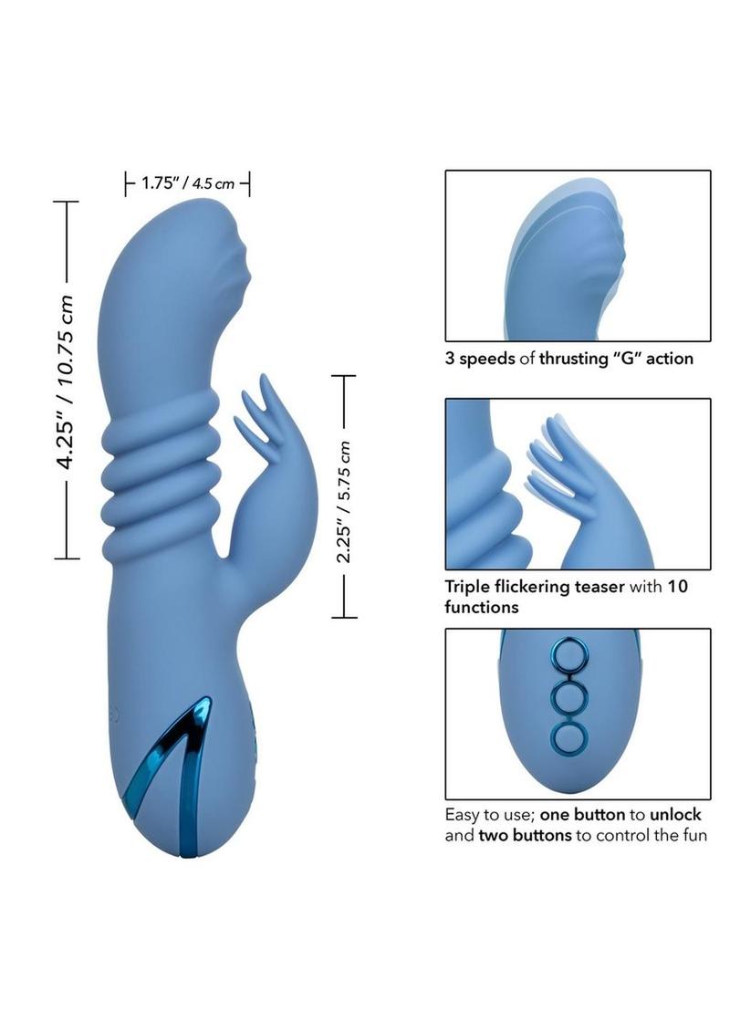 California Dreaming Santa Cruz Coaster Silicone Rabbit Vibrator