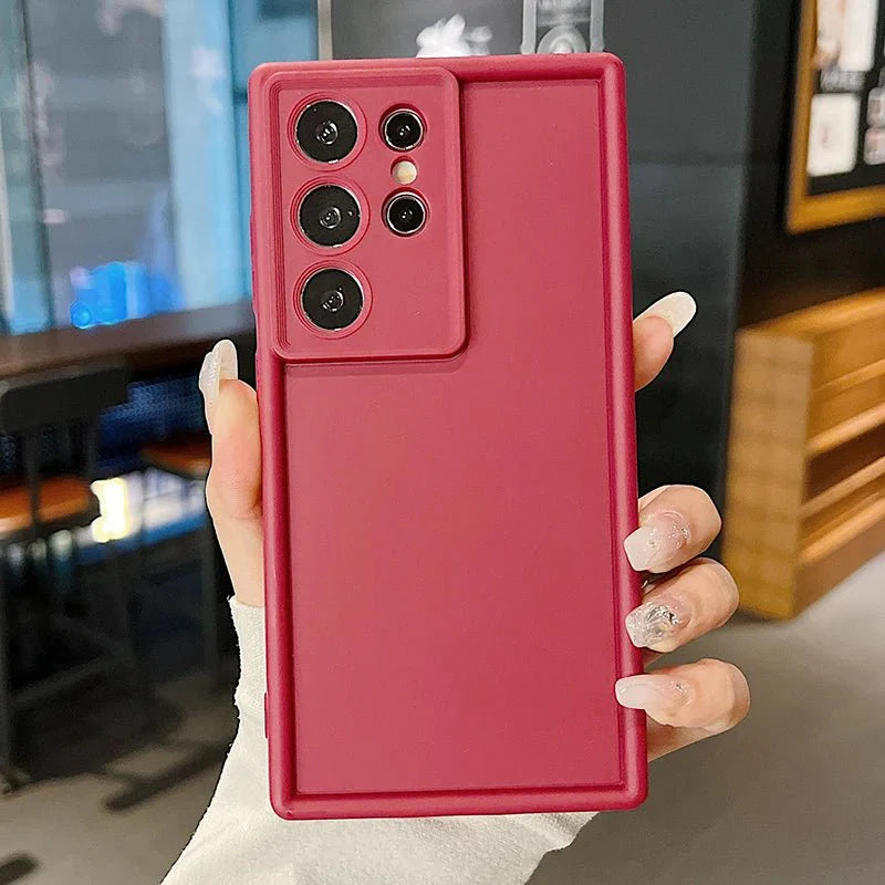 Candy Color Soft Silicone Phone Case – Matte TPU Cover
