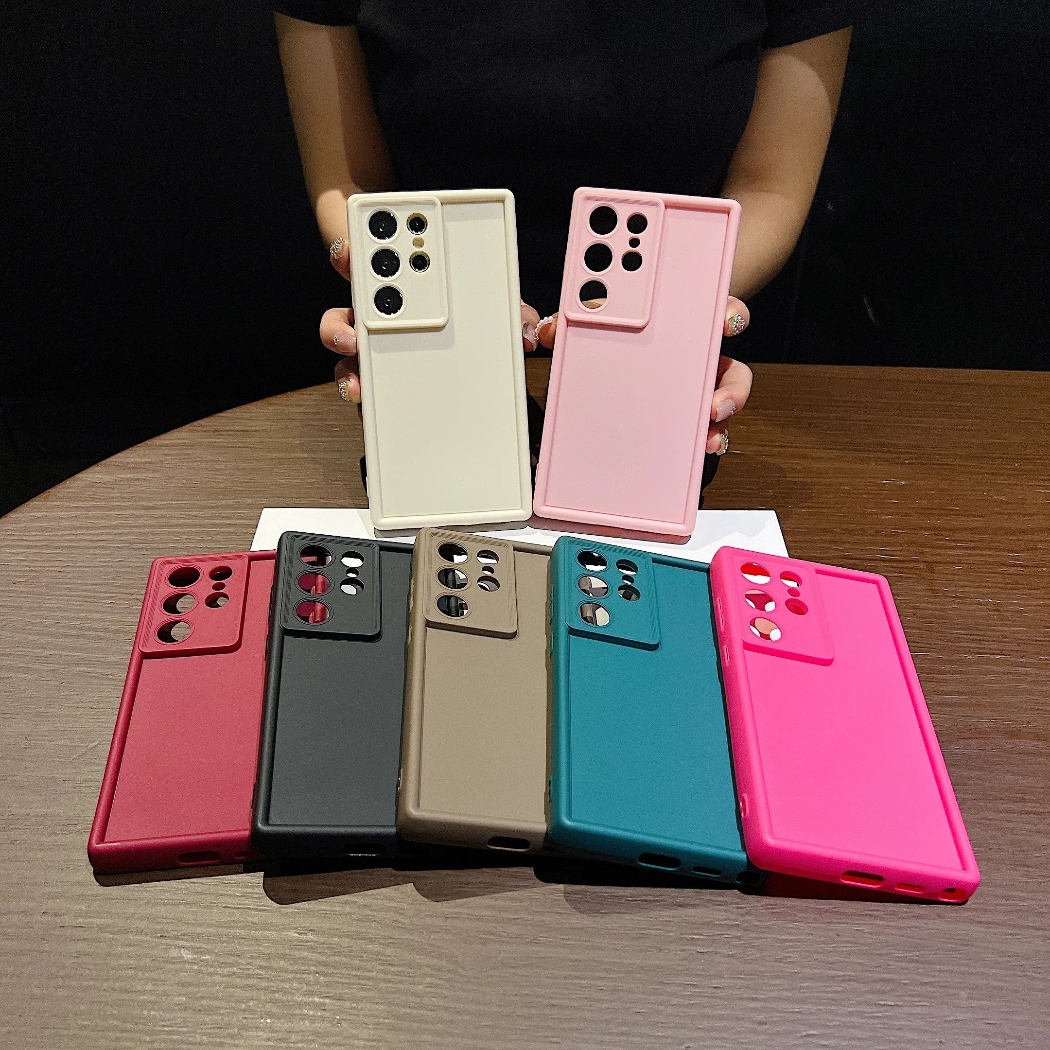 Candy Color Soft Silicone Phone Case – Matte TPU Cover