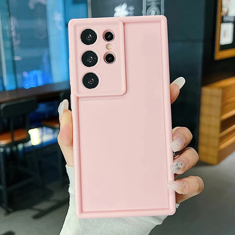 Candy Color Soft Silicone Phone Case – Matte TPU Cover