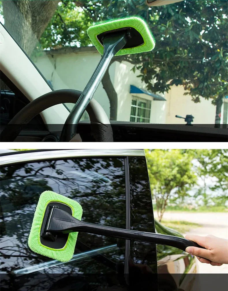 Car Window Cleaning Brush | Easy Grip Windshield Cleaner Tool