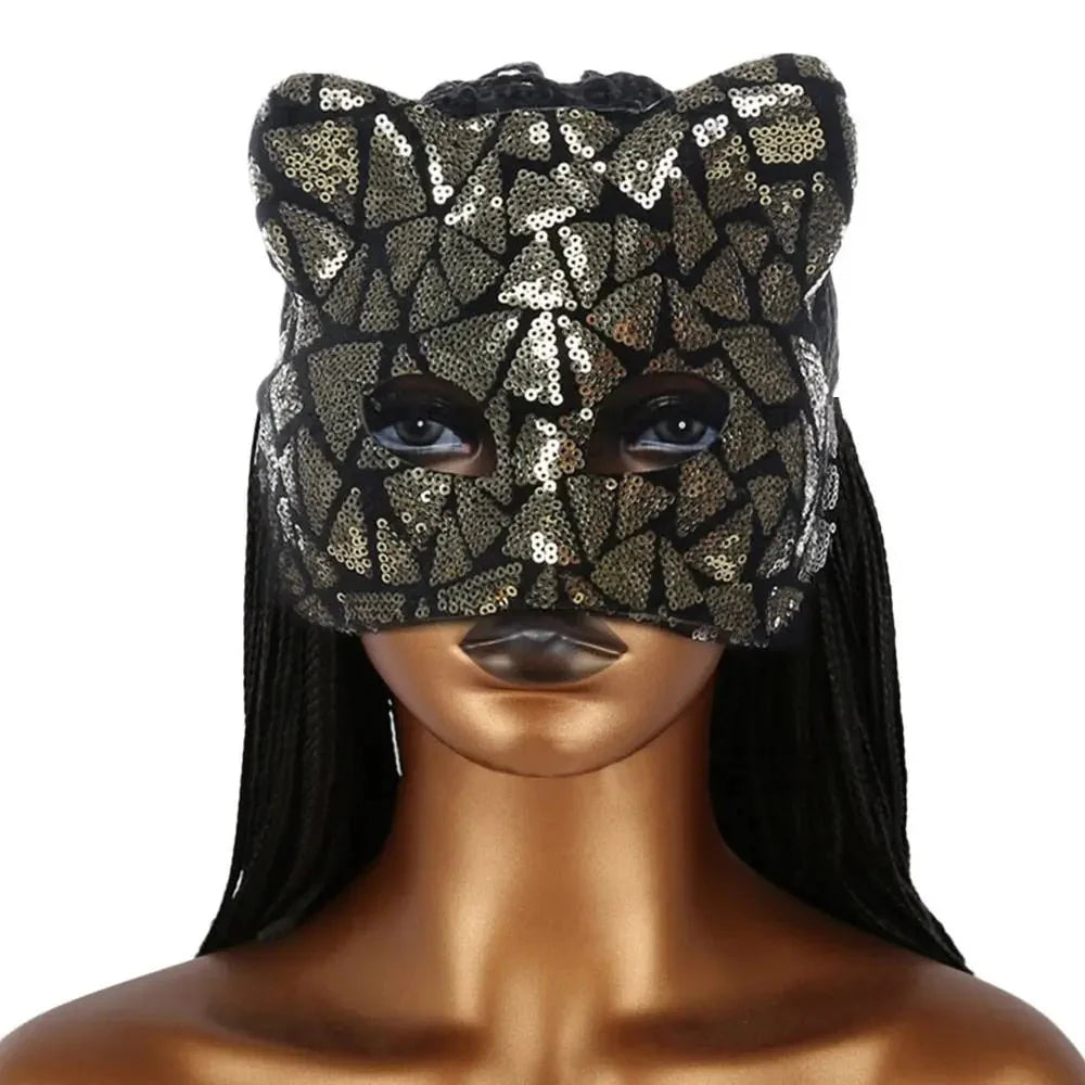 Cat Girl Half Face Party Mask – EVA Material