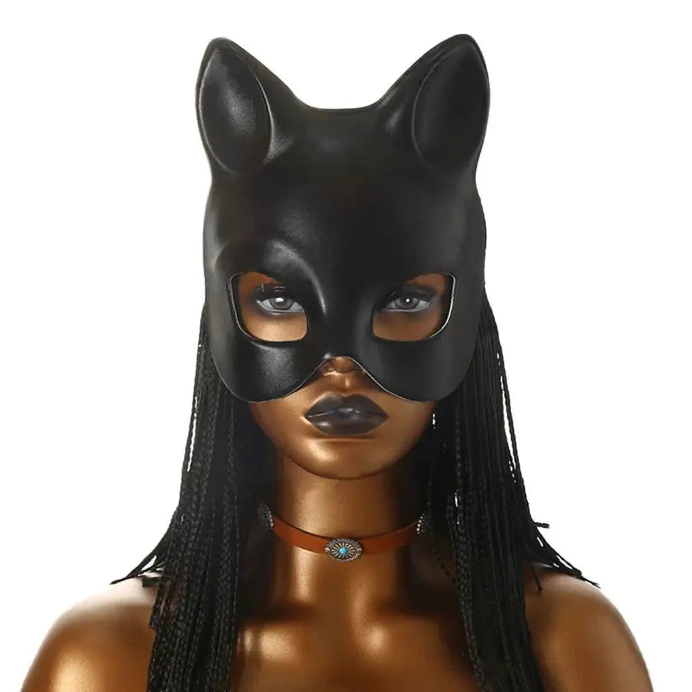 Cat Girl Half Face Party Mask – EVA Material