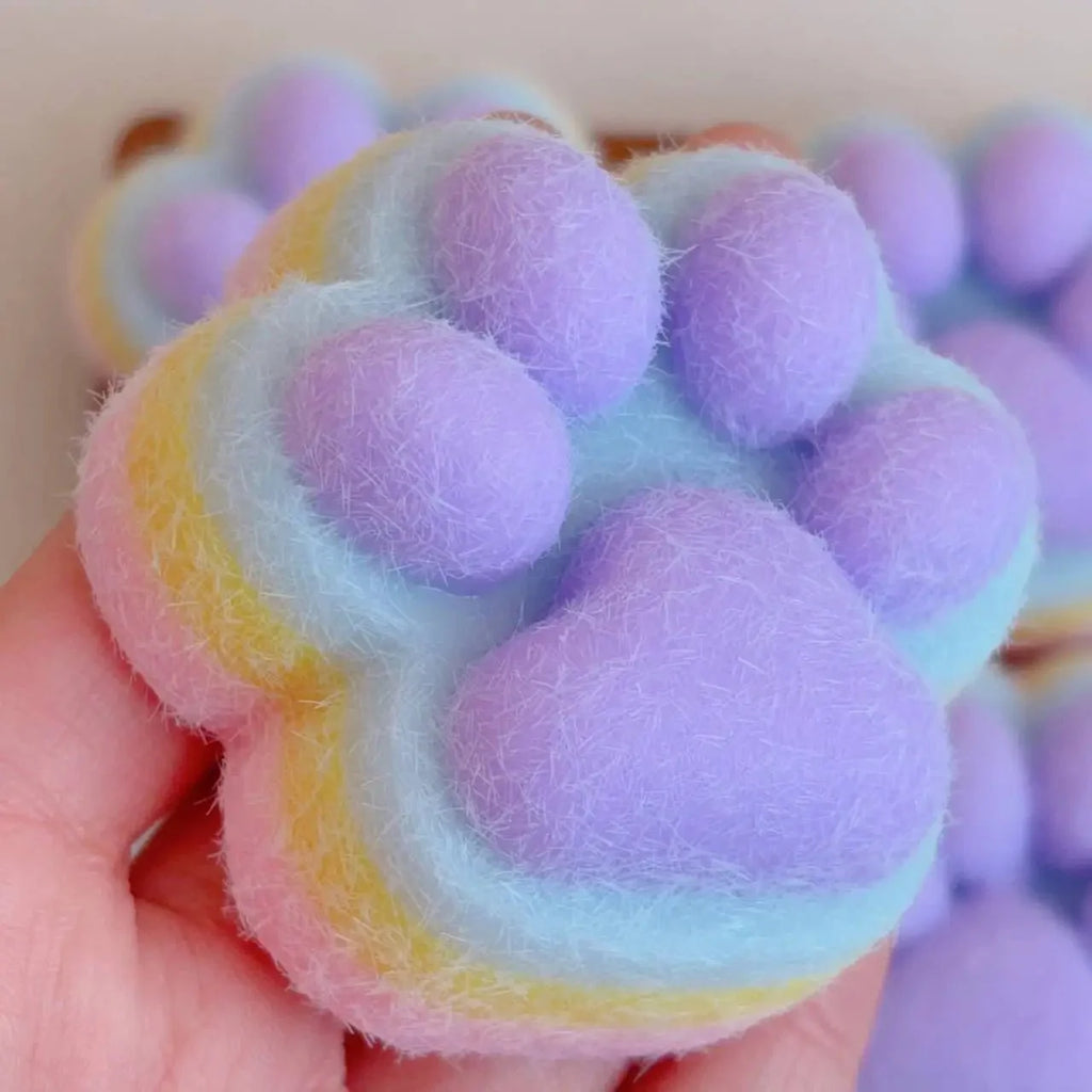 Cat Paw Mochi Squishy Toy – Slow Rebound Plush Fidget Toy