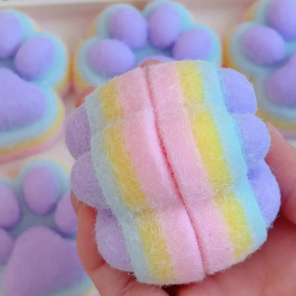 Cat Paw Mochi Squishy Toy – Slow Rebound Plush Fidget Toy