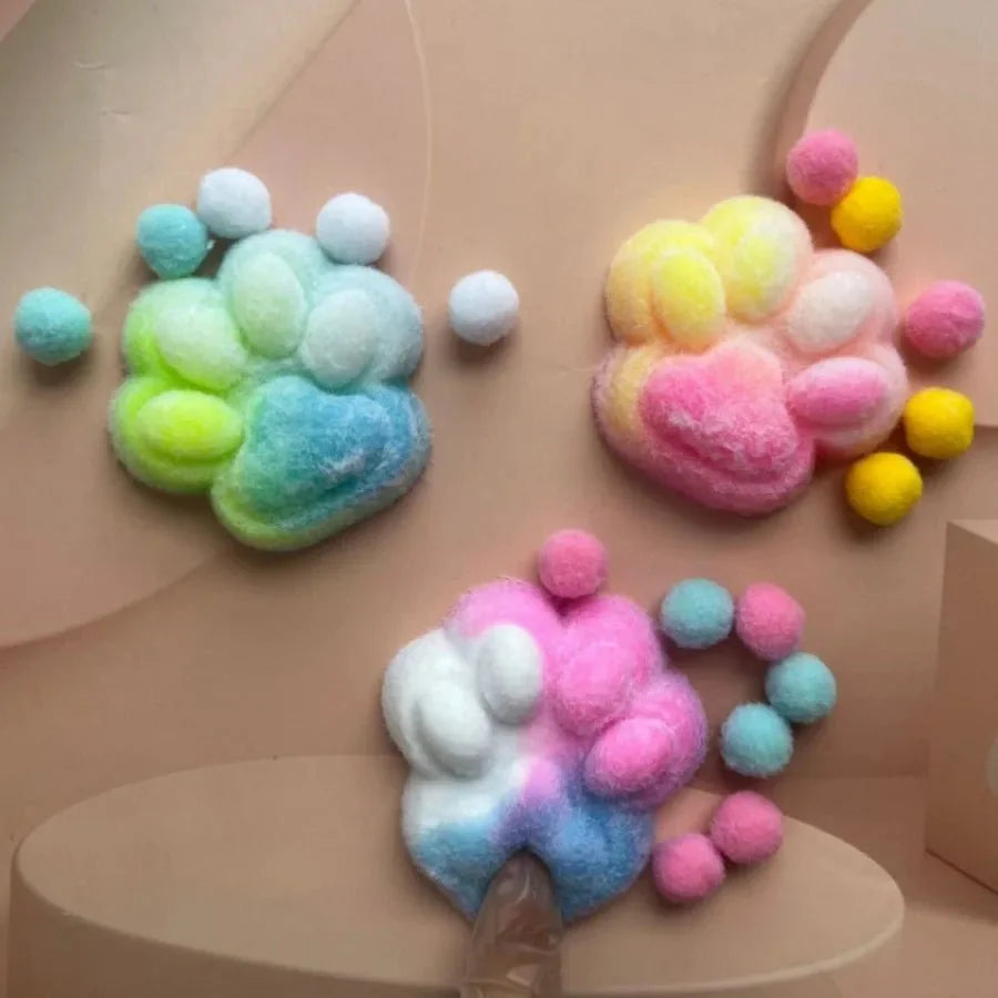 Cat Paw Mochi Squishy Toy – Slow Rebound Plush Fidget Toy