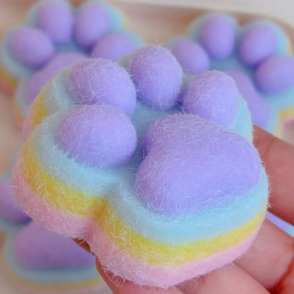 Cat Paw Mochi Squishy Toy – Slow Rebound Plush Fidget Toy
