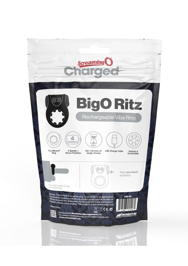 Screaming O Charged BigO Ritz Rechargeable Vibrating Cock Ring