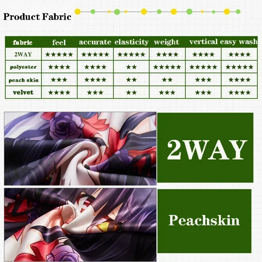 Clorinde Dakimakura Pillow Case – Genshin Impact Hugging Cover