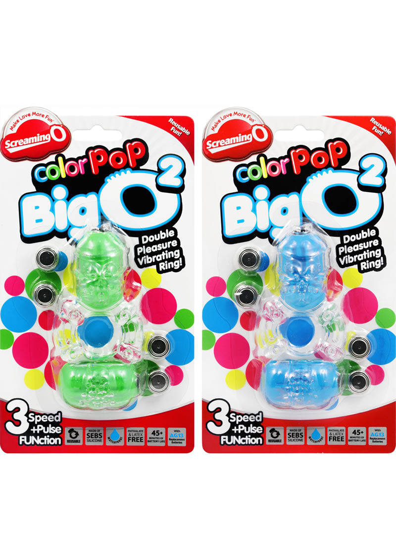 Screaming O Color Pop Big O2 Silicone Double Vibrating Cock Ring