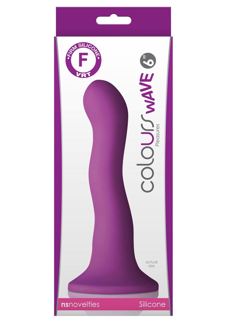 NS Novelties Colours Wave Suction-Cup Base Silicone Dildo
