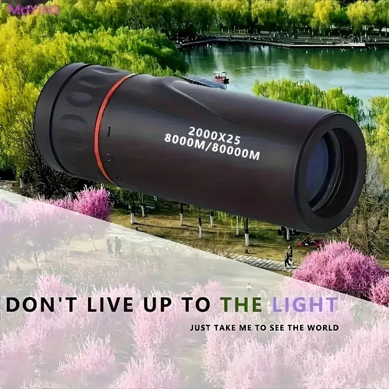 Compact HD Monocular Telescope – 8–10x Zoom, Waterproof Scope