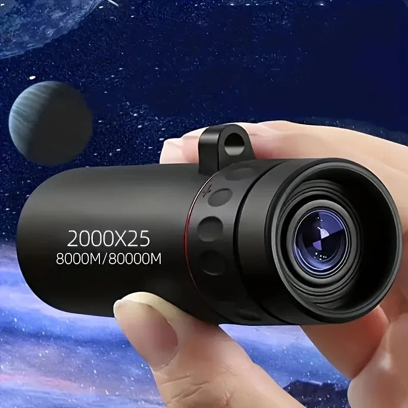 Compact HD Monocular Telescope – 8–10x Zoom, Waterproof Scope