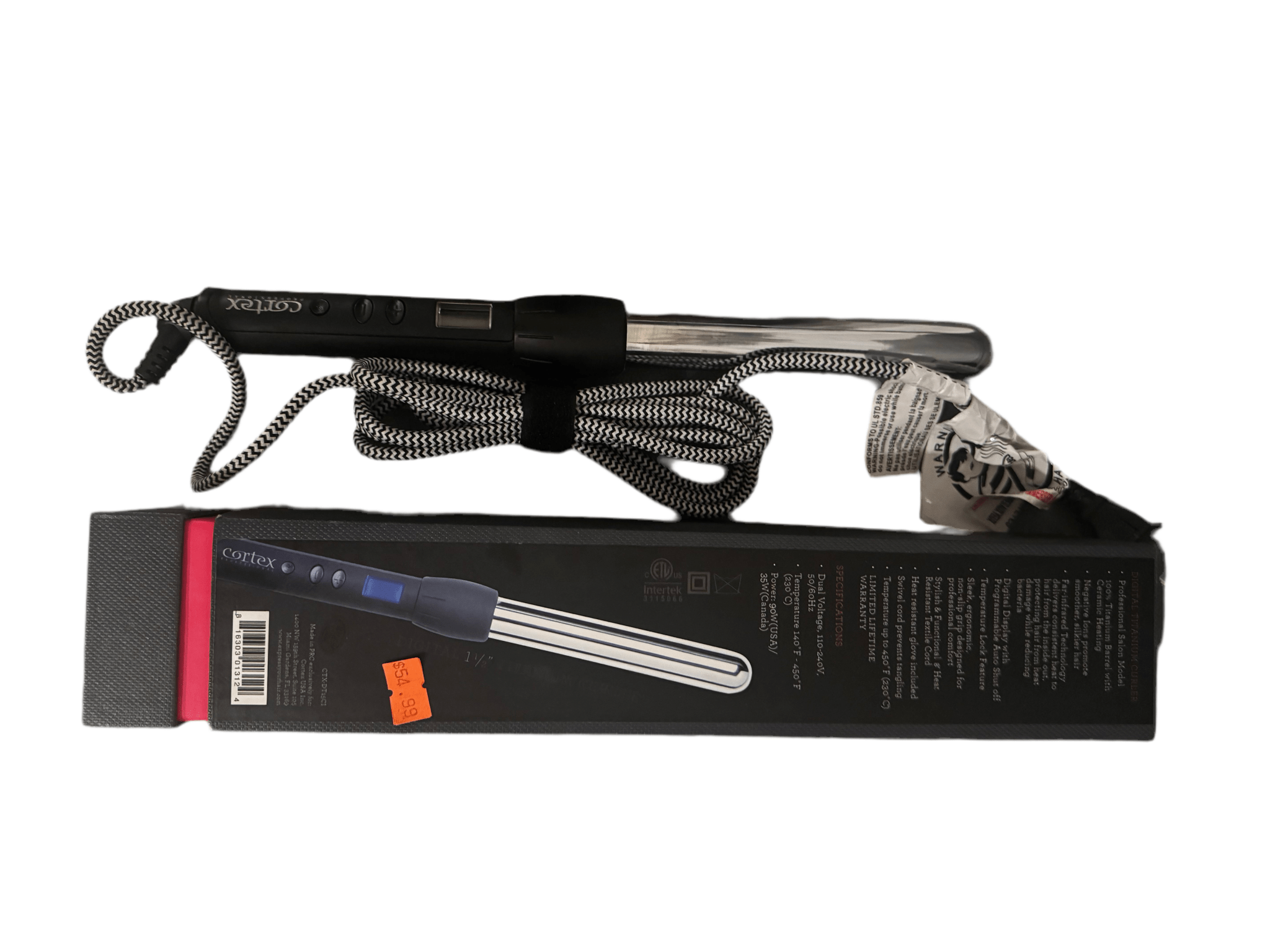 Cortex Pro Digital Titanium Curler, 1.5 Inch