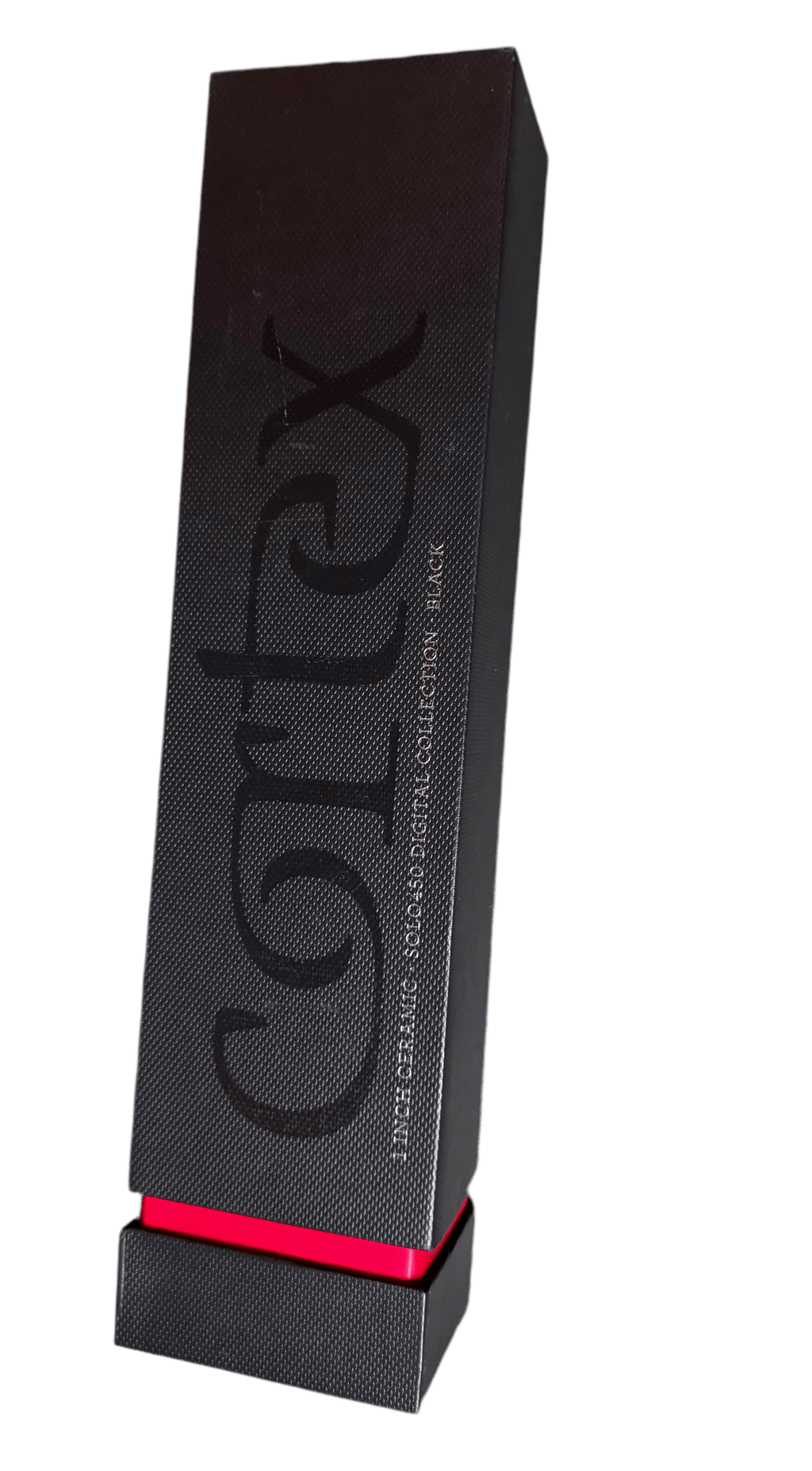 Cortex Solo Digital Analog Ceramic Flat Iron, Black, 1 Inch, 24 Ounce